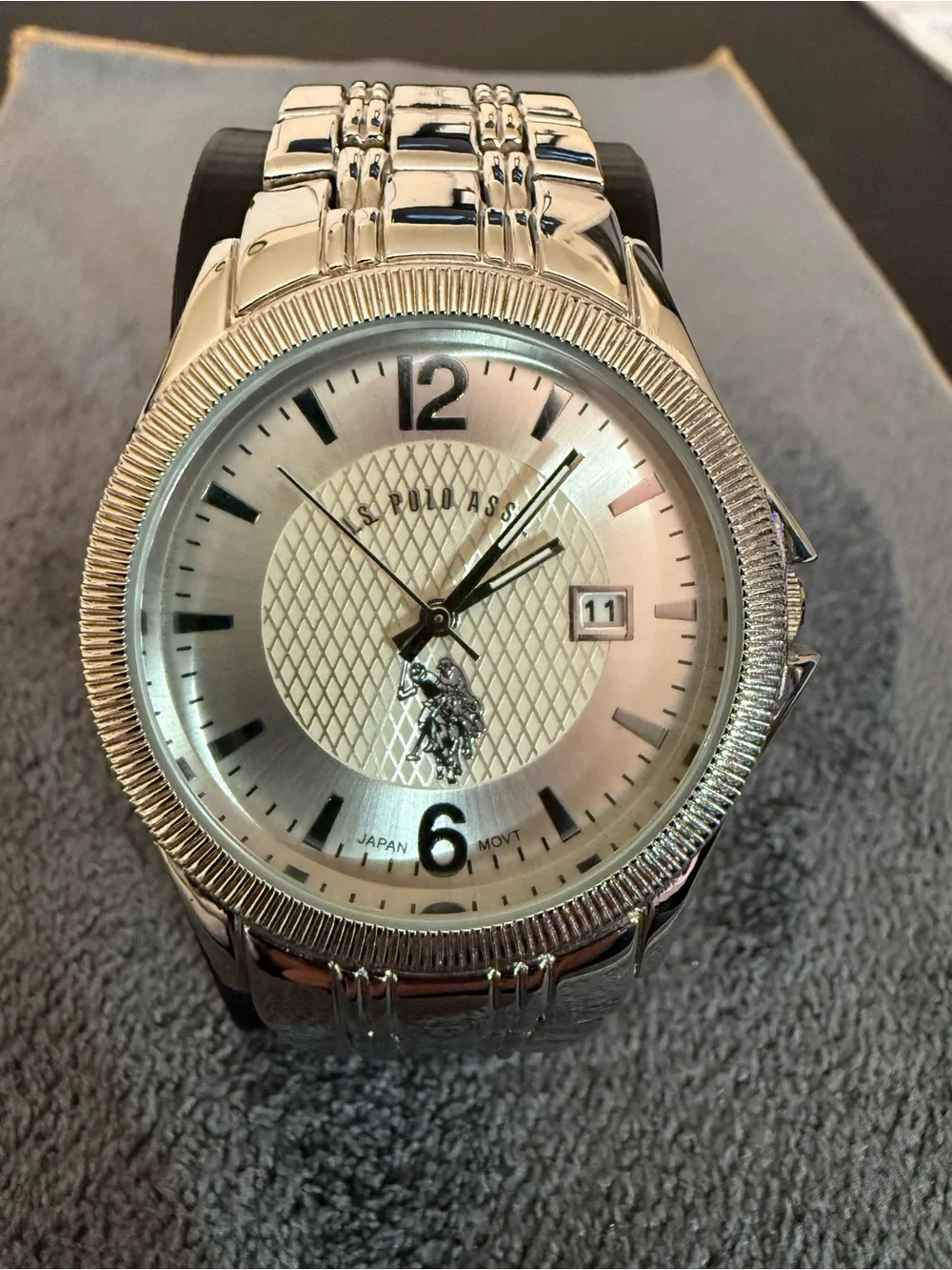 U.S. Polo Assn. Men's Silver Tone Casual Watch USC80008